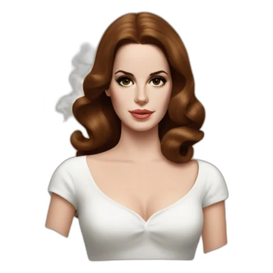 lana del rey is smoking sticker