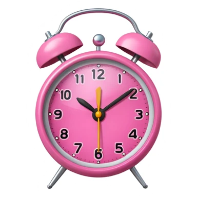 pink alarm sticker