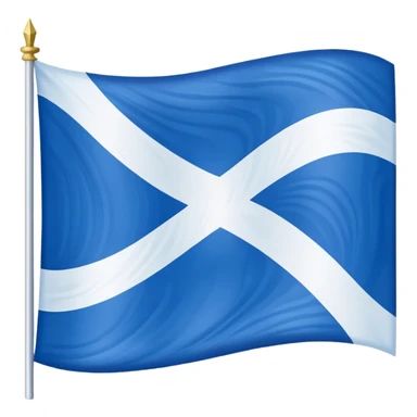 A blue flag with white Nordic cross  sticker