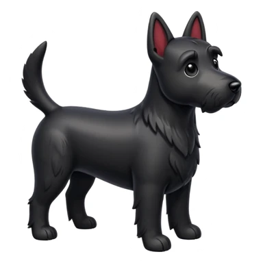 Scottie dog emoji sticker