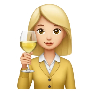 😊 holding white wine sticker