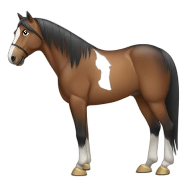 Horse shoeing sticker