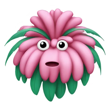 Pink palm puff hoodie sticker