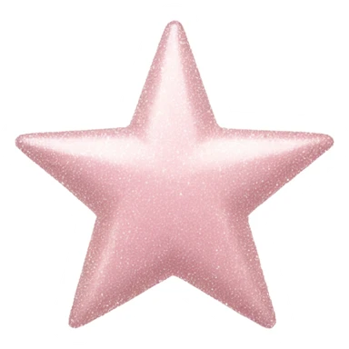 pale pink star sparkle sticker