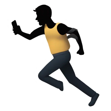 thief running stealing google sticker