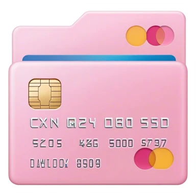 credit card pink pastel sticker
