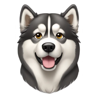 Dog alaskan malamute full-body sticker