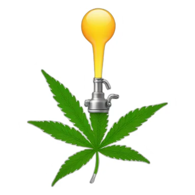 Original Plug Emoji But with a bong and a Cannabis leaf  sticker