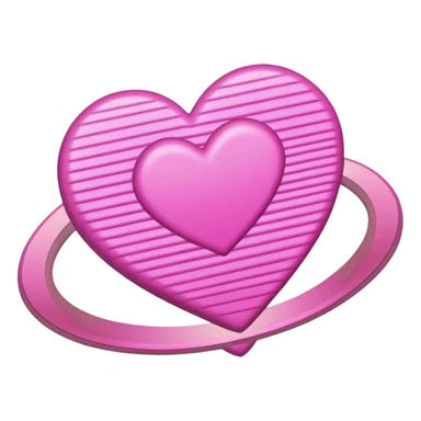 pink hearts saturn  sticker