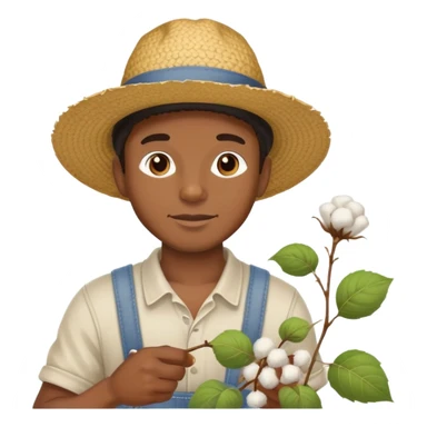 black man picking cotton sticker