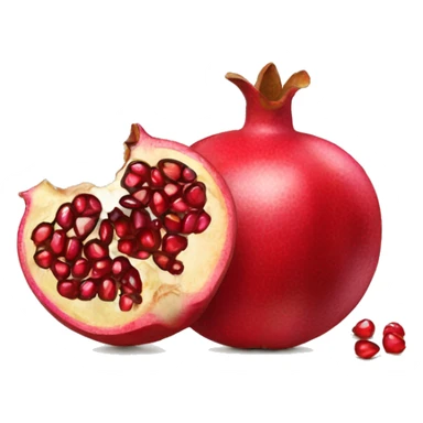 cut open Pomegranate sticker