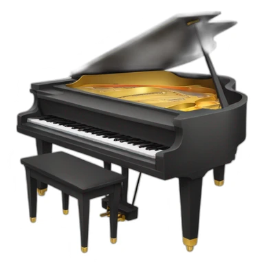 Piano avec les pieds sticker