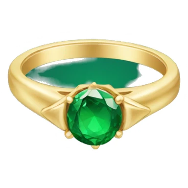 Dainty Emerald ring sticker