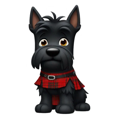 Scottie pipen wearing a kilt sticker