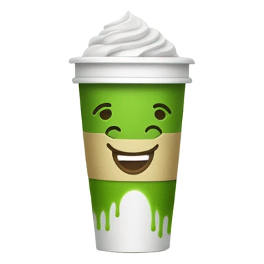 Matcha in a To go cup sticker