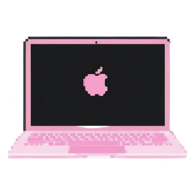 pink MacBook laptop sticker