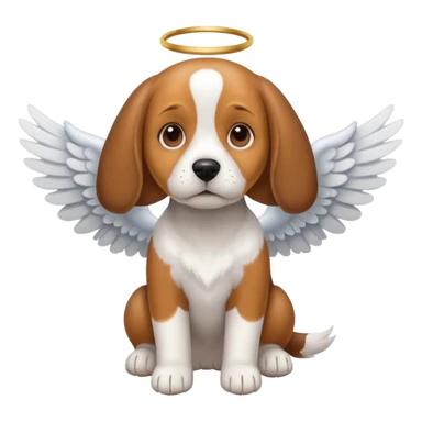 Beagle sending to heaven sticker