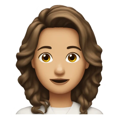 Wynona Ryder brown hair sticker
