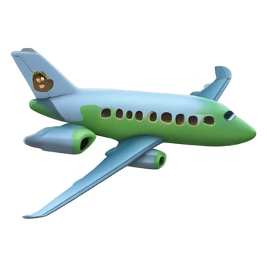 Tortue sur un avion  sticker