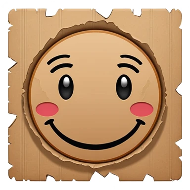 homeless cardboard sign icon sticker