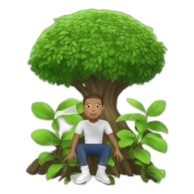 Mbappé qui plante un arbre sticker