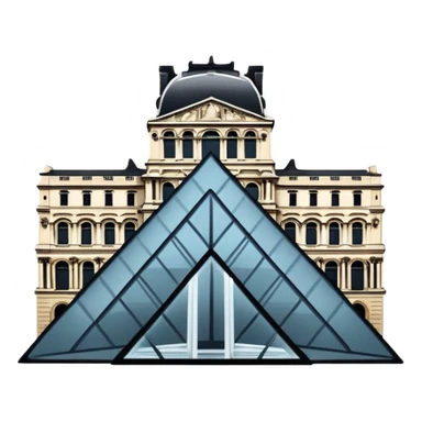 now u want a sticker black an white with louvre museum  sticker