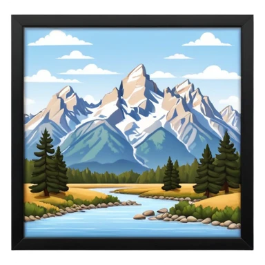 grand tetons national park sticker