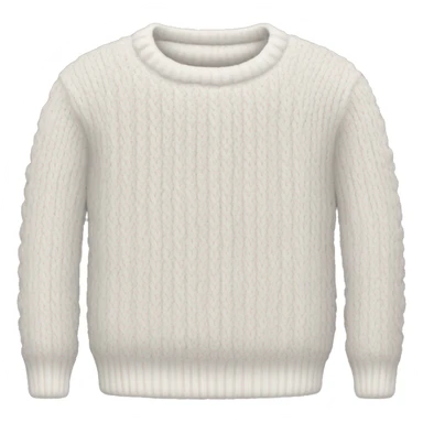 white knit sweater sticker