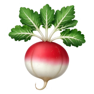 radish UK plant with a bit of white on the bottom of the radish sticker