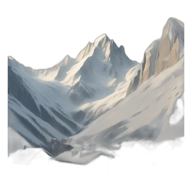 The mountains of Chamonix sticker