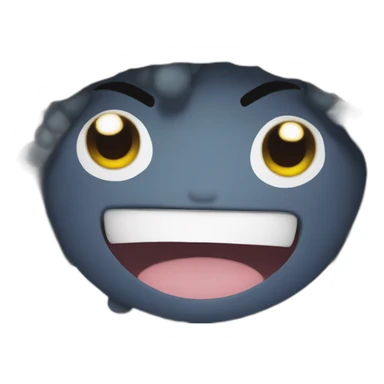 cute kraken naruto face sticker