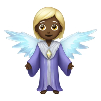 empty crystal magical robes withwings sticker