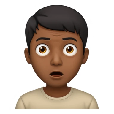 shocked indian man sticker