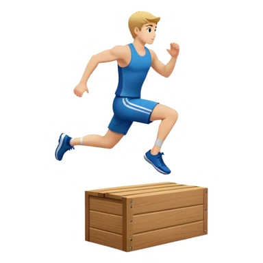 plyo-box-jump exercise side-view sticker