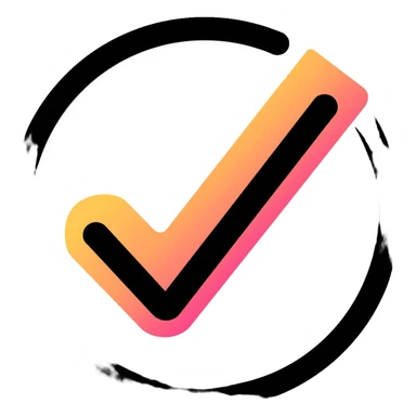 checkmark in circle sticker