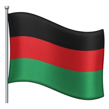 plain Flag with Red, Black and Green horizontal stripes flag   sticker