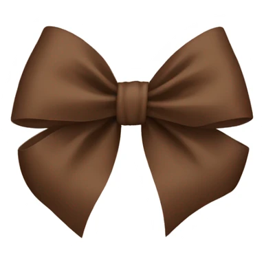 Brown bow sticker