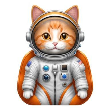 arabic cat in space sticker