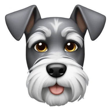 Hazme a mí con un perro schnauzer  sticker