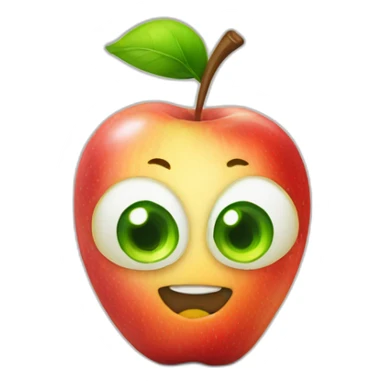 Apfel mit Birne sticker