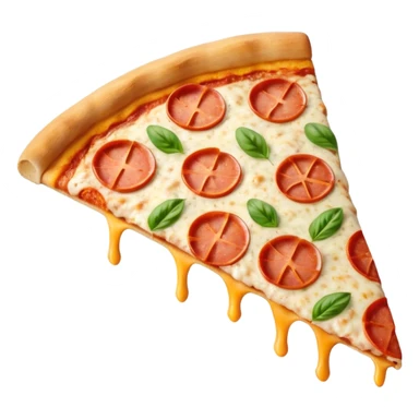 Italy flag with a pizza slice sticker