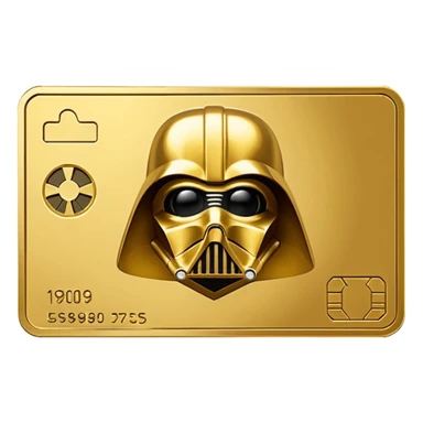 Star wars credits currency like a card sticker