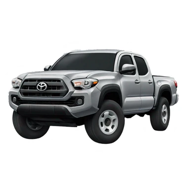 Singular grey Toyota Tacoma  sticker