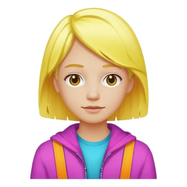 Neon  ,yellowHaired People  sticker