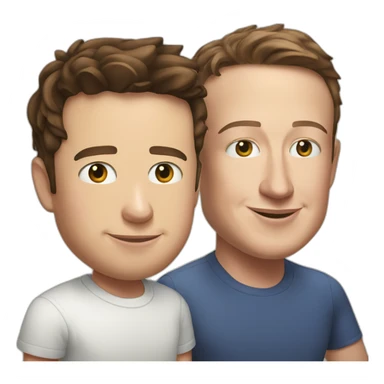 Elon musk and mark zuckerberg sticker