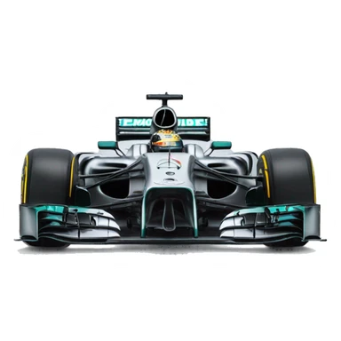 Mercedes amg F1 car sticker