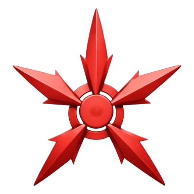 red shuriken emoji sticker