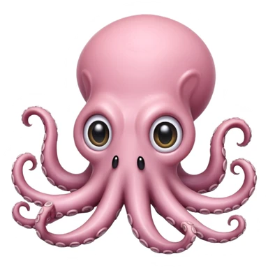 cute light pink octopus cthulu sticker