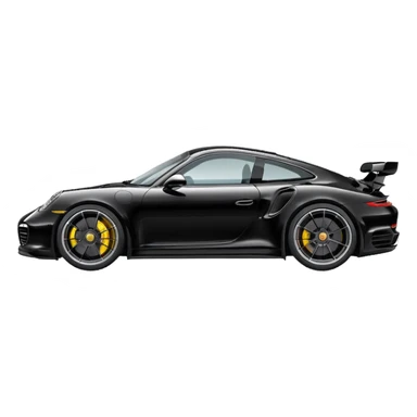Porsche 911 Turbo S best view  sticker