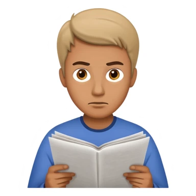 read paper with no rection man sticker